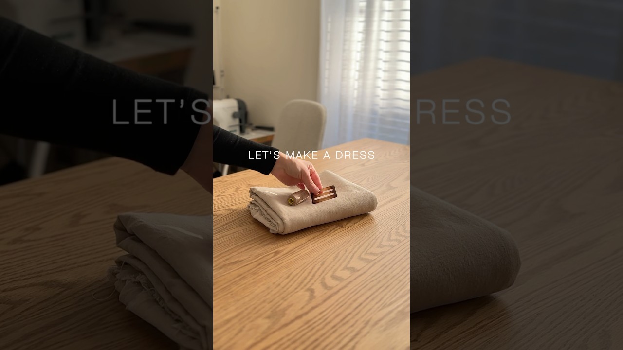 Make a dress with me ✂️PDF sewing pattern available in 9 sizes + sewing tutorial 🤍 #sewingpattern