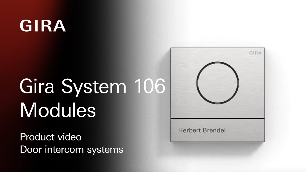 Gira System 106 Door intercom system - Modules
