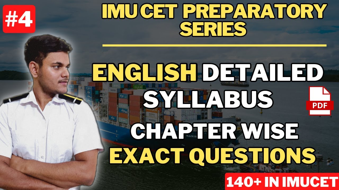 IMU CET English Syllabus in detail | Chapter wise important topics | IMU CET PREPARATORY SERIES