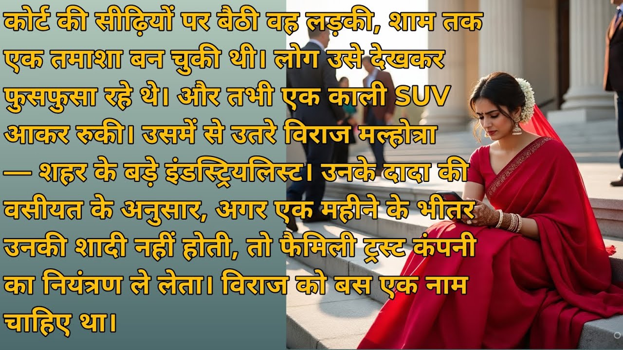 दूल्हा नहीं आया तो नए दूल्हे ने बदल दी किस्मत 💞👌🏻💕#Contractmarriagestory #BrokenlovestoryHindi