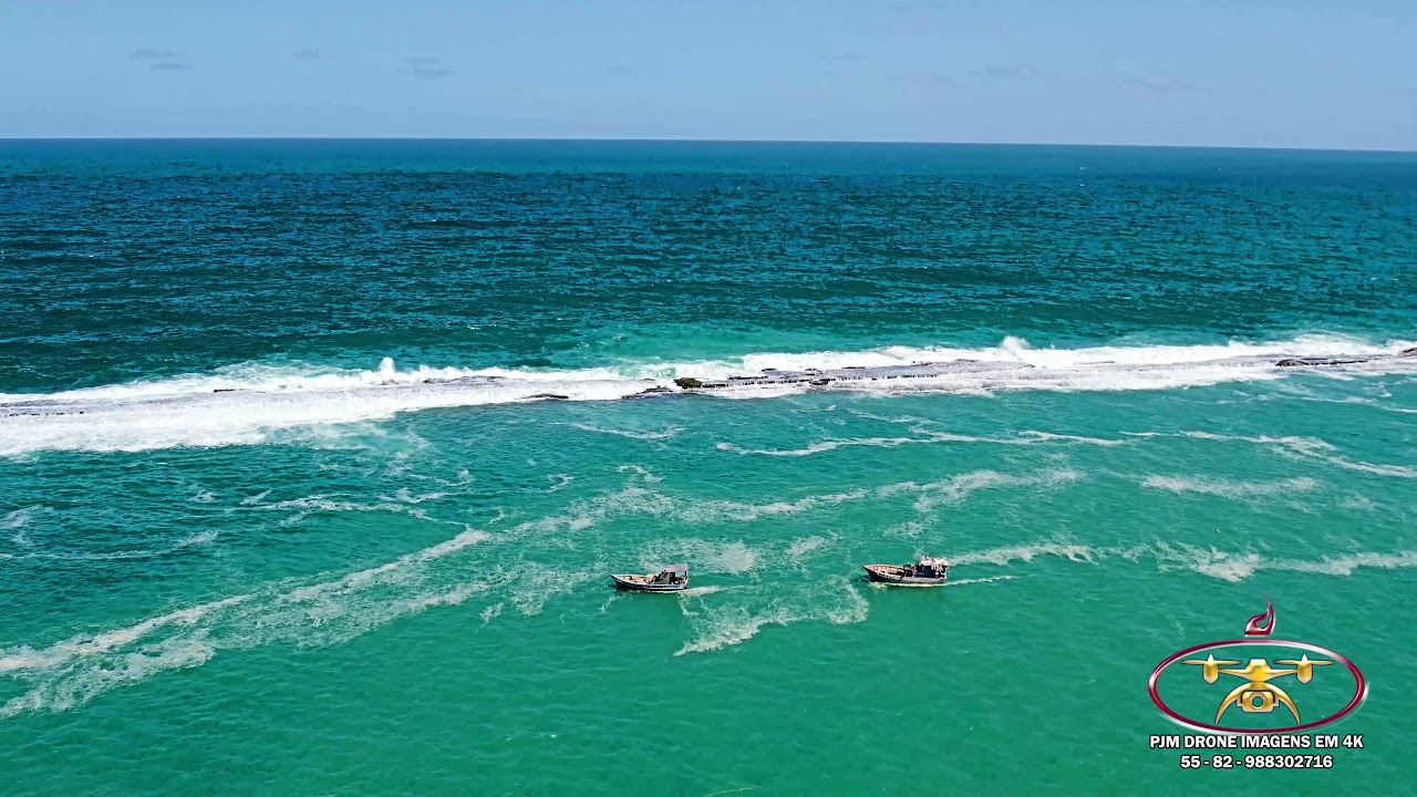 Frances Marechal Deodoro - Alagoas Brasil - Visto de cima em 4K - Dji Air S2