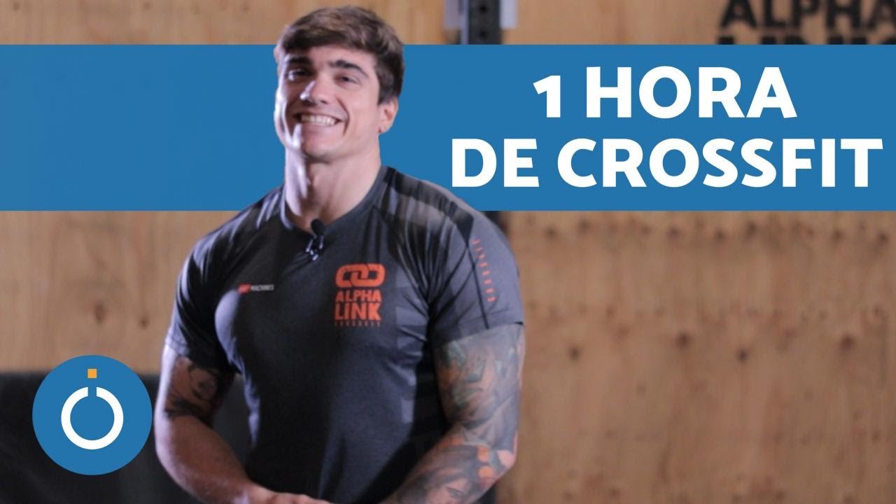 Aula COMPLETA DE 1 HORA DE CROSSFIT - FITNESS EM CASA 🏋‍♂