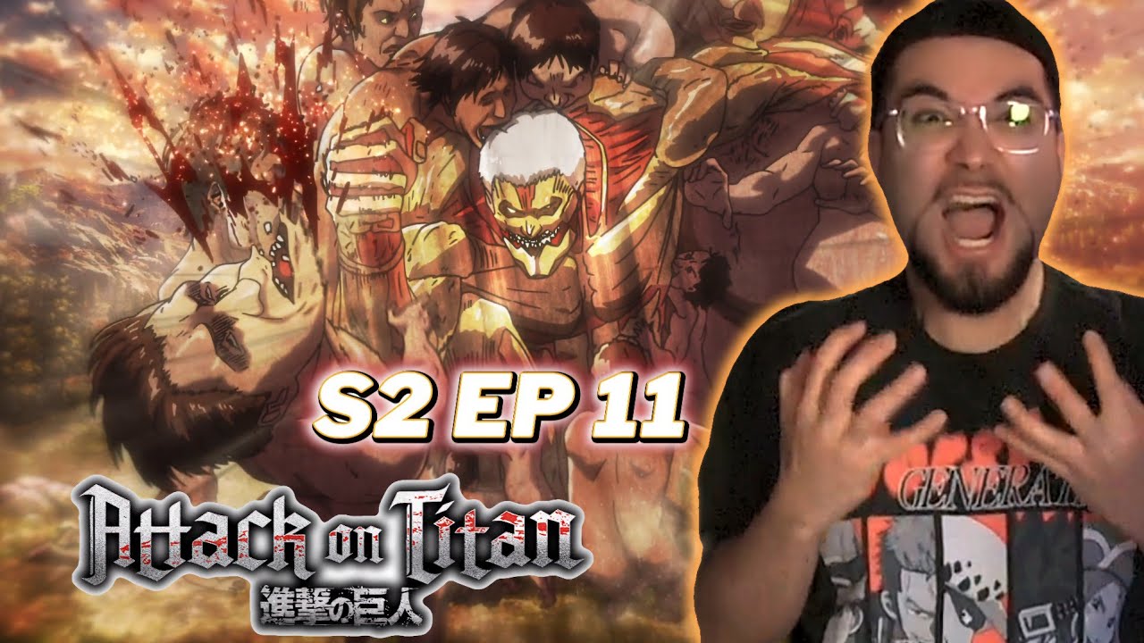 Reiner Getting Pushed Back By Other Titans!! | Attack On Titan Season 2 Episode 11 Reaction