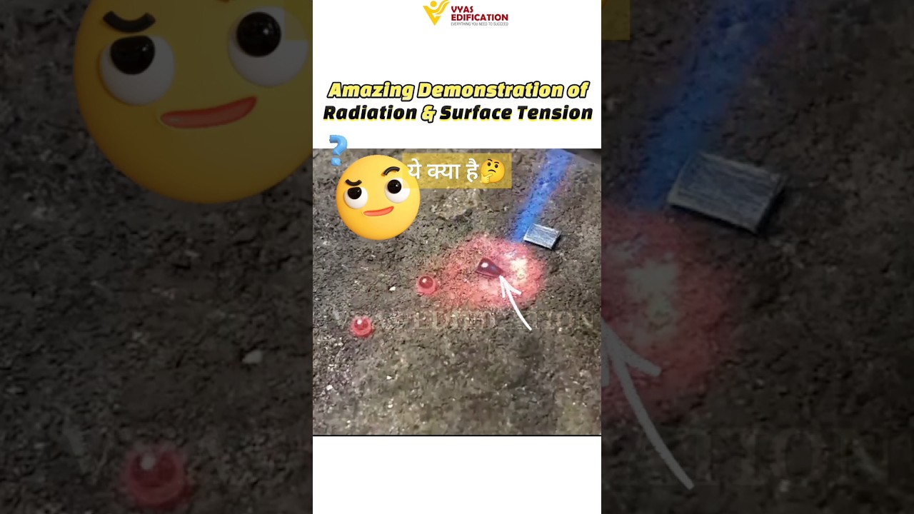 #amazing #demonstration #radiation #surfacetension #shortsfeed #shorts #chemistry #silver #viral