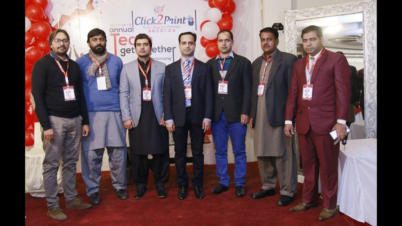 7th Annual Team Get-together Ceremony of Click2Print held at Garden Town, Lahore-Pakistan