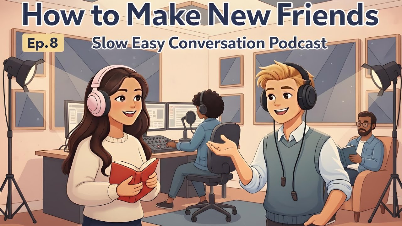 How to Make Friends in English - Social Skills & Conversation Practice podcast|Enhance your english 