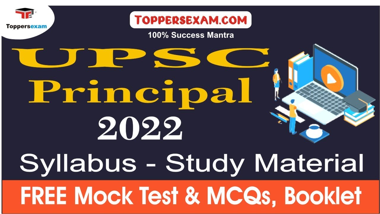 UPSC PRINCIPAL Mock Test | Mcq | Important Books | Questions Bank | Important Books | Study Material