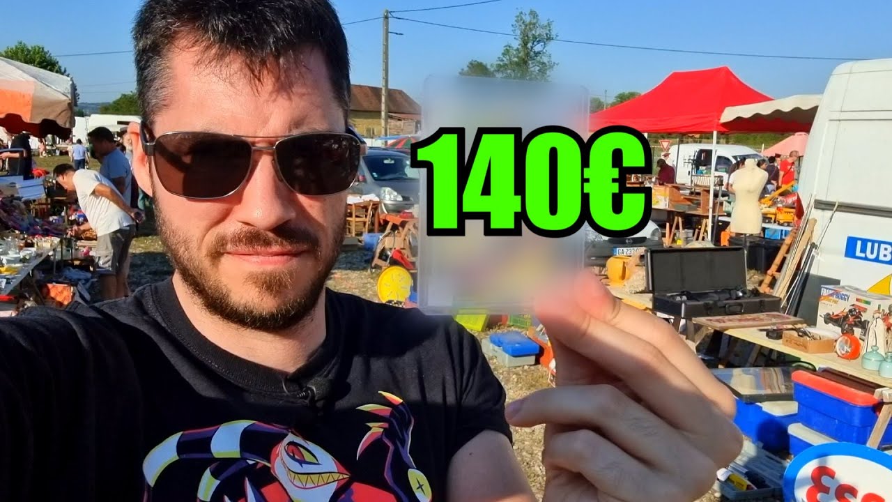 Au vide grenier, Je CLAQUE 140€ pour une carte