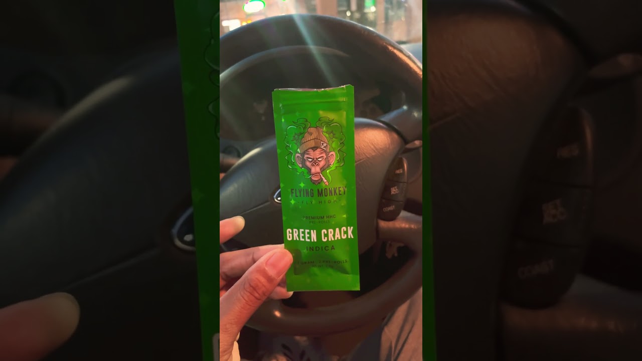 Legal ⛽️ Green Crack indica Flying Monkey  1 gram 2 pre-rolls 💨 🗑️ 🚮 don&rsquo;t buy diet weed
