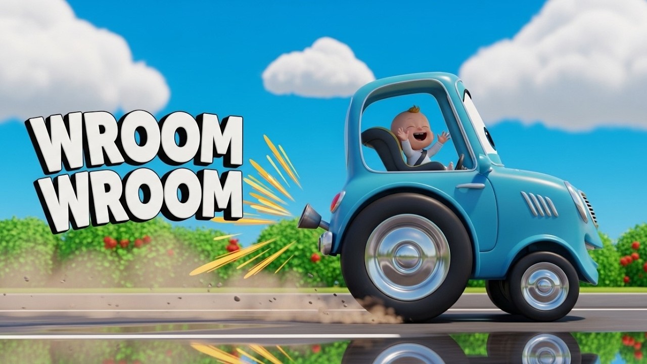 Wroom Wroom Car with Baby 🚗👶 | Fun Learning Ride for Toddlers and Kids Adventure Play