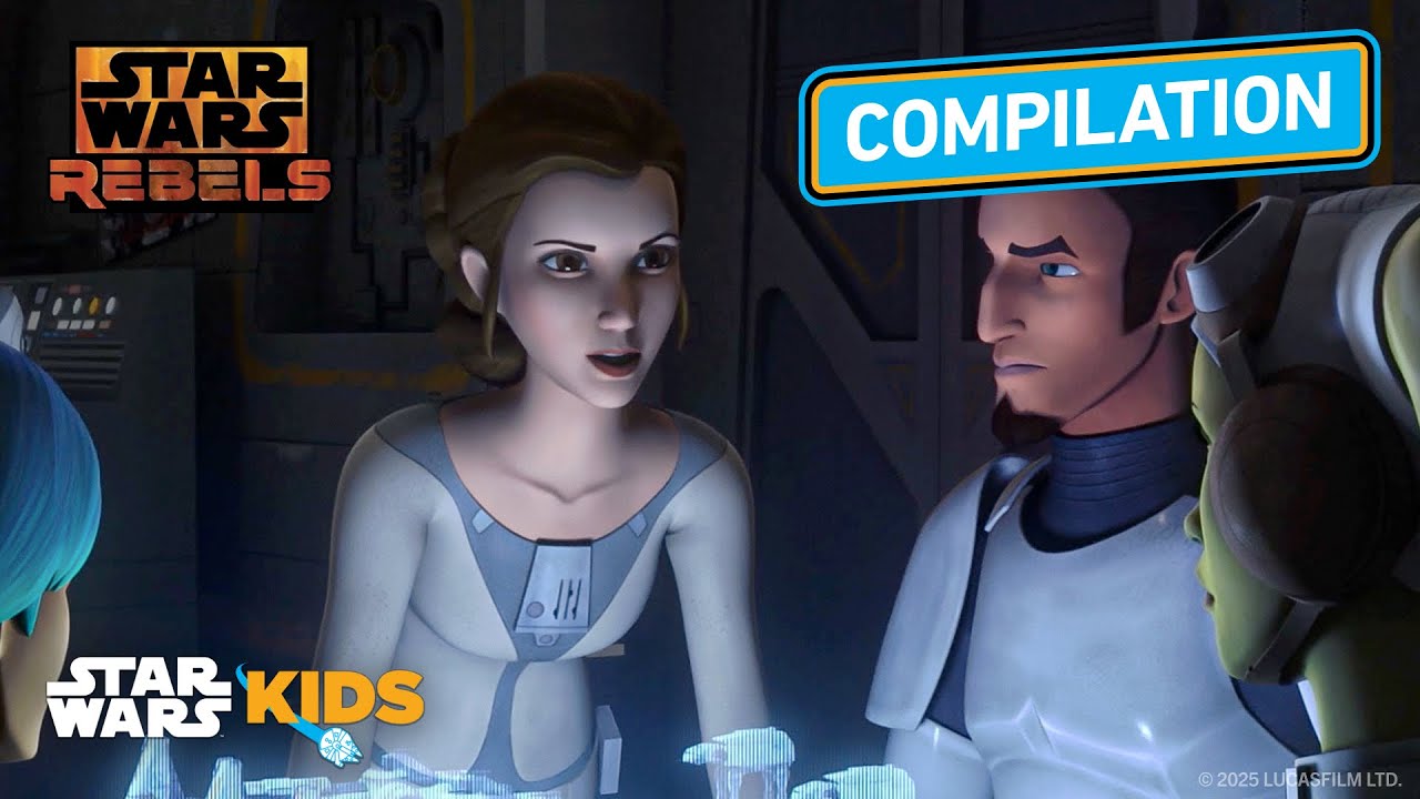 Princess Leia👑 Shows Up at the Right Time! ⏰ | Star Wars Rebels | @StarWarsKids