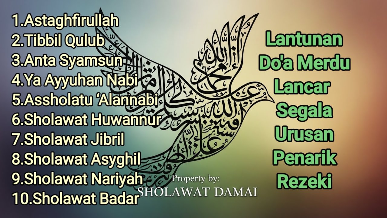 Sholawat Jibril dan Istighfar Penarik Rezeki | Dzikir Pelan untuk Kelapangan Rezeki