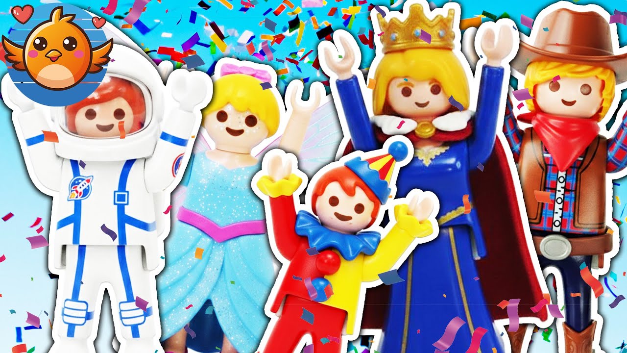XXL KARNEVAL PARTY🥳! Welche Faschings Kostüme hat Familie Vogel? | Playmobil Film Deutsch