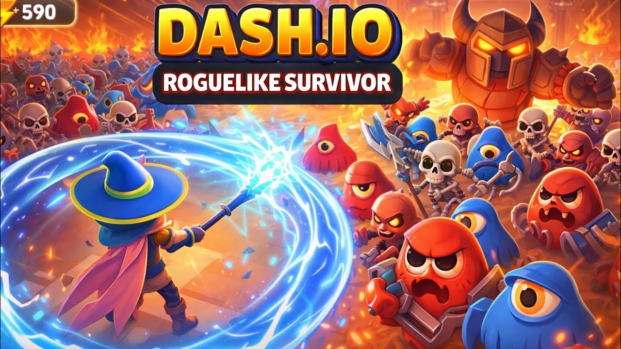 Dash.io - Roguelike Survivor - Gameplay Walkthrough - (Android, iOS)