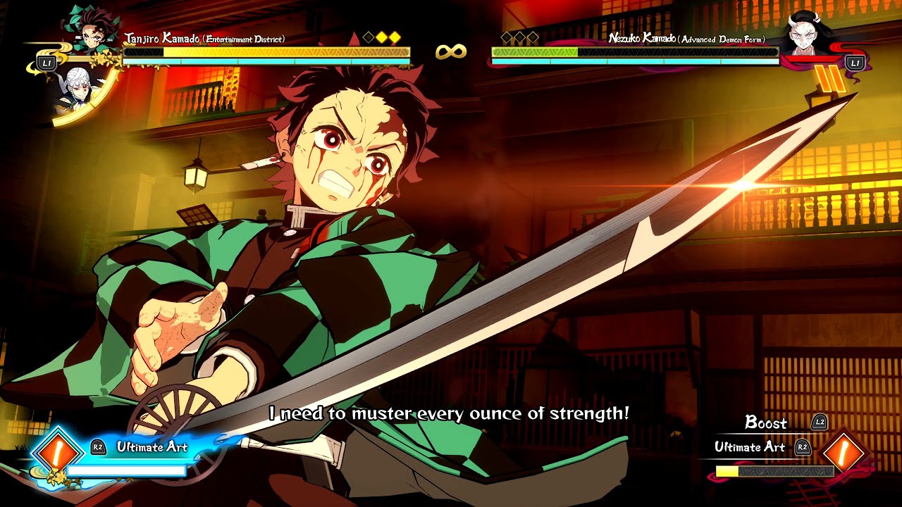 Demon Slayer: The Hinokami Chronicles (PS5) | Tanjiro (Entertainment District) Gameplay