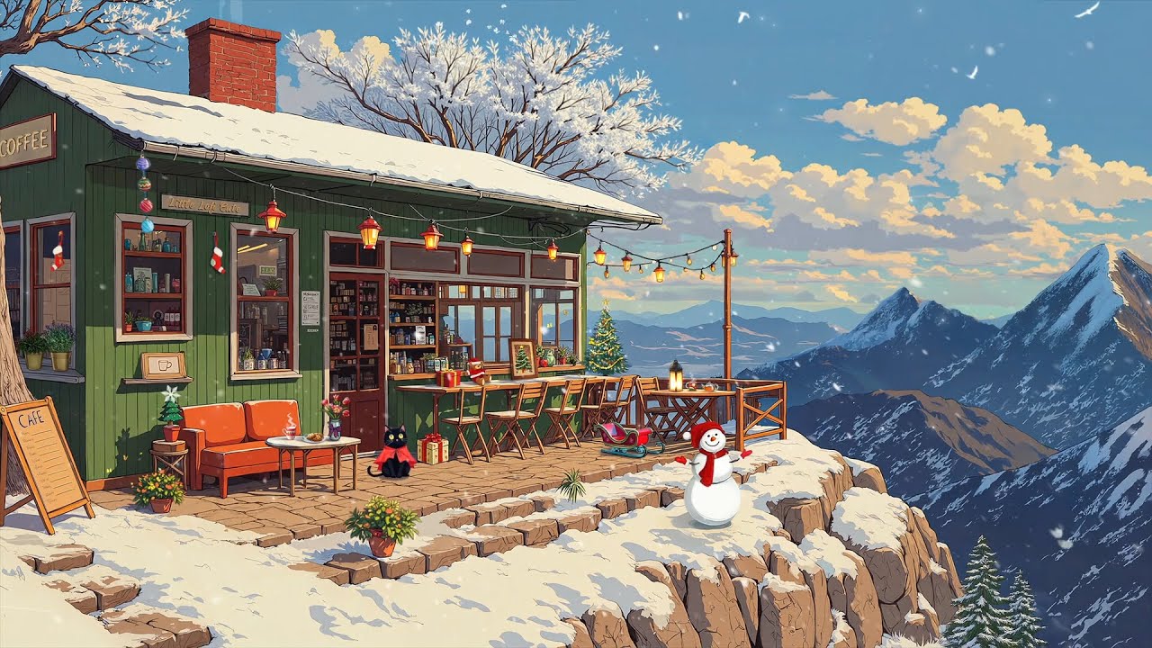 Winter Lofi Chill ☀️ Mountain Coffee for Relaxing Morning 🌊 Lofi Hip Hop / Beats to Relax/Study