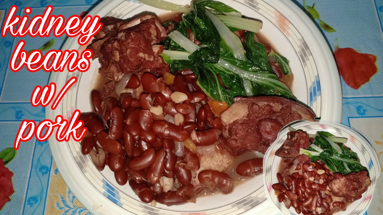 KIDNEY BEANS RECIPE with PORK how to cook| Filipino style #priya&Sandeep || #filipinaindiancouple