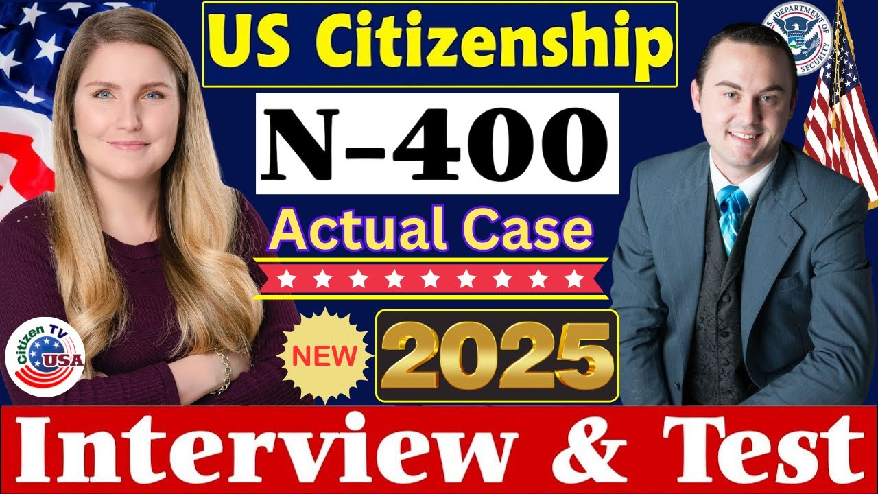 Новое, настоящее собеседование на гражданство США 2025 года, собеседование и тест на натурализаци...