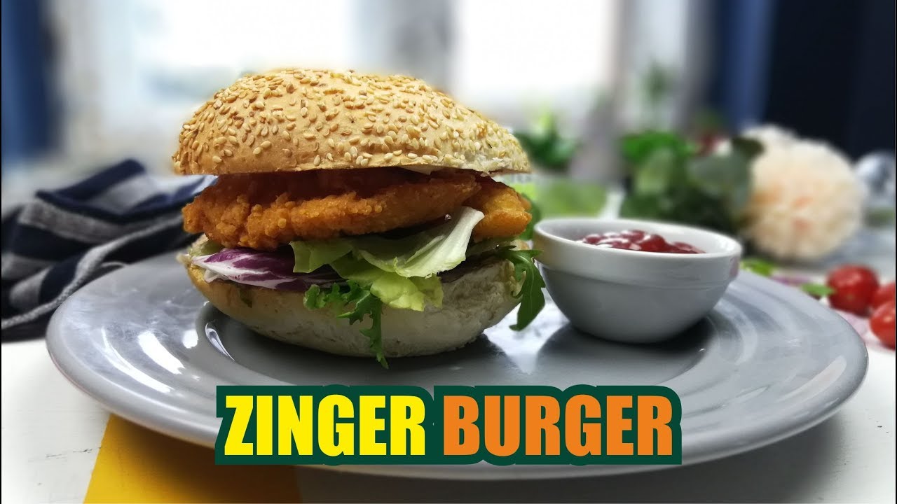 KFC Style Zinger Burger Recipe | Zinger Burgers | Fast & Food