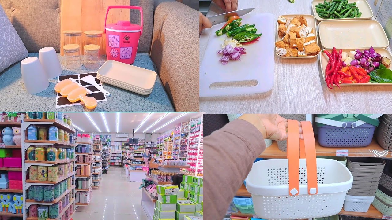 Unboxing paket printilan dapur .masak stok yg ada di kulkas ,pergi ke NICESO