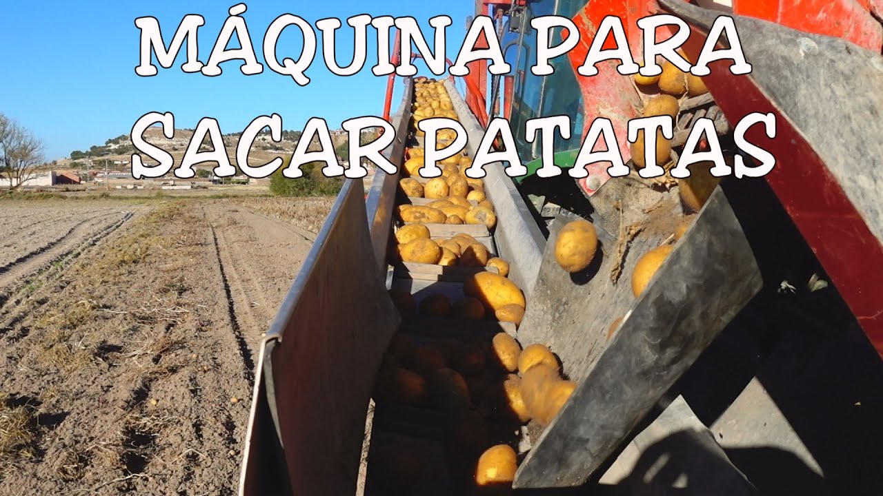Máquina de sacar patatas Kverneland Superfaun un1700 en tractor John Deere 6200
