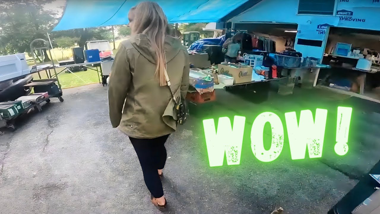Discovering hidden treasures at the 100 mile long garage sale!!
