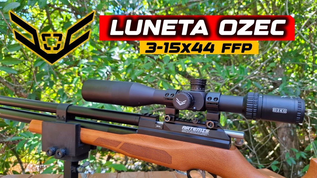 LUNETA OZEC FFP 3-15x44 - TESTE COM SCOPECAM! ARTEMIS M25W