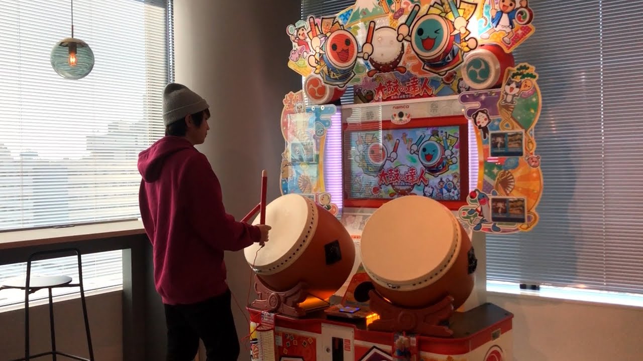 バンダイナムコの本社で太鼓の達人やってみた