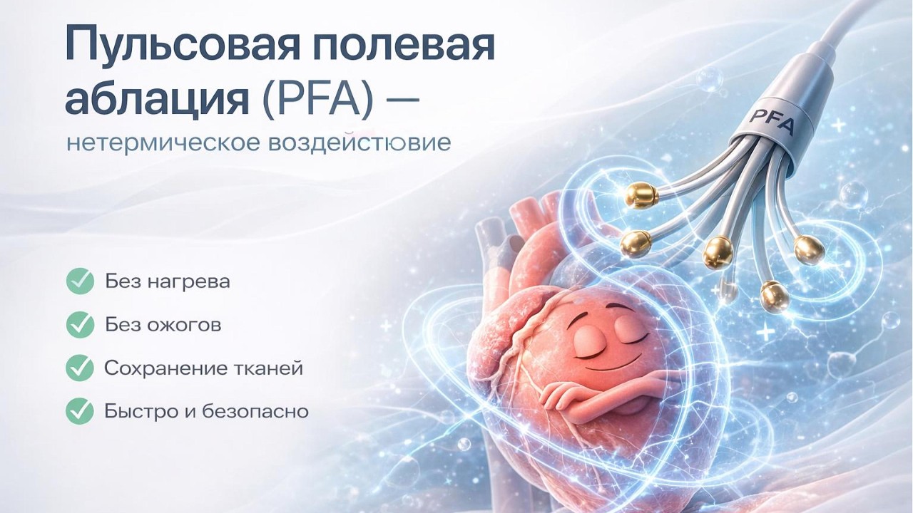 Пульсовая полевая аблация (PFA): новая эра лечения фибрилляции предсердий