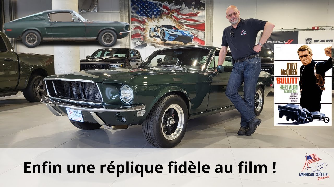 Ford Mustang Fastback GT390 de 1968 réplique BULLITT !!! 🐎👀