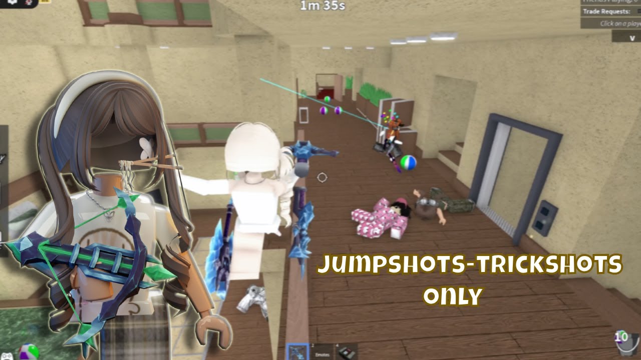 PLAYING MM2 BUT JUMPSHOTS-JUKING *FUNNY MOMENTS* (Murder Mystery 2)