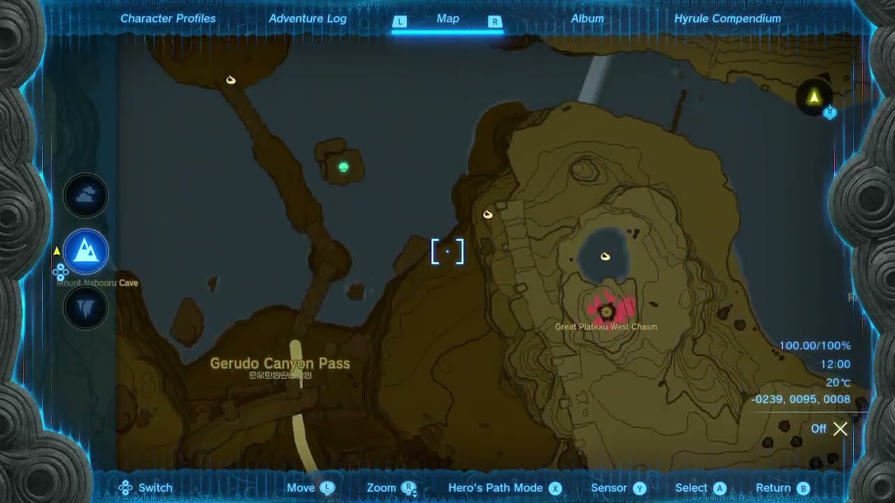 Zelda Tears of the Kingdom All named locations Surface [100% map completion]