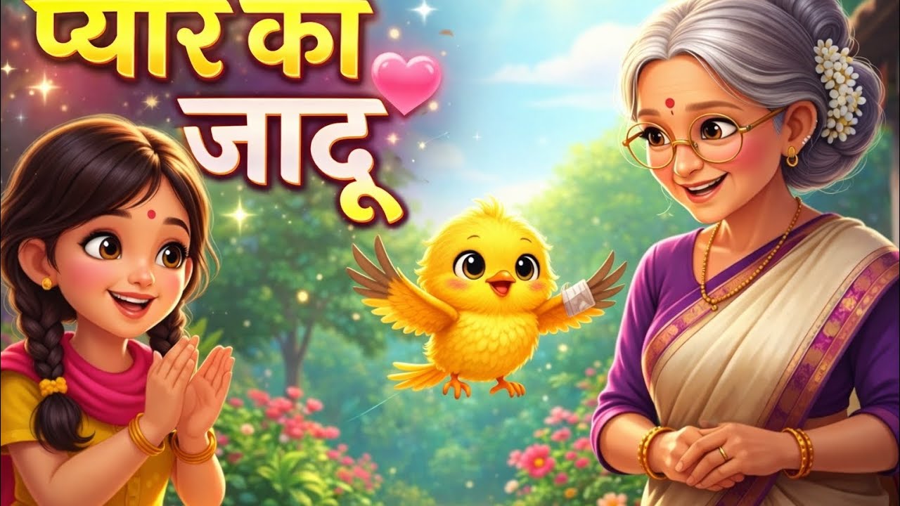 💓💓💓चंदा और जादुई बीज| प्यार का जादू|#ai ,#cartoon ,#animation, #कहानियाँ 
