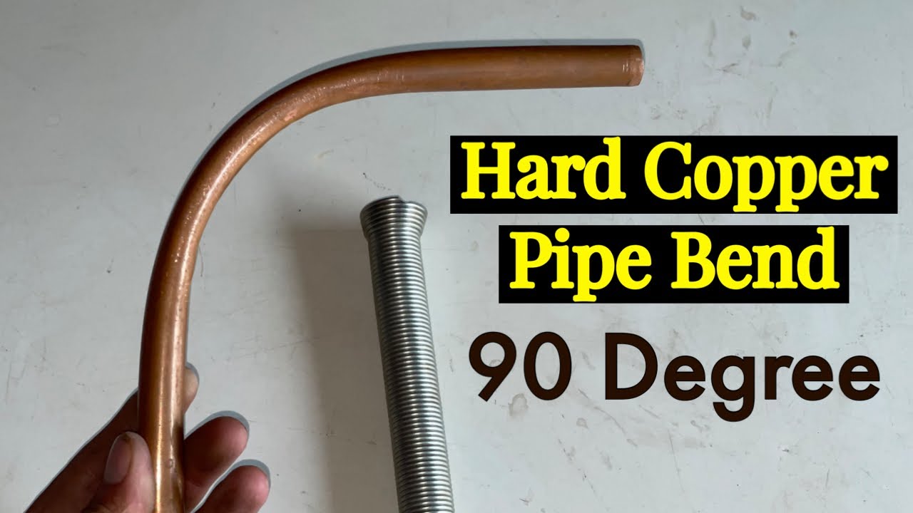 How to make easy hard copper pipe 90 Degree Bend