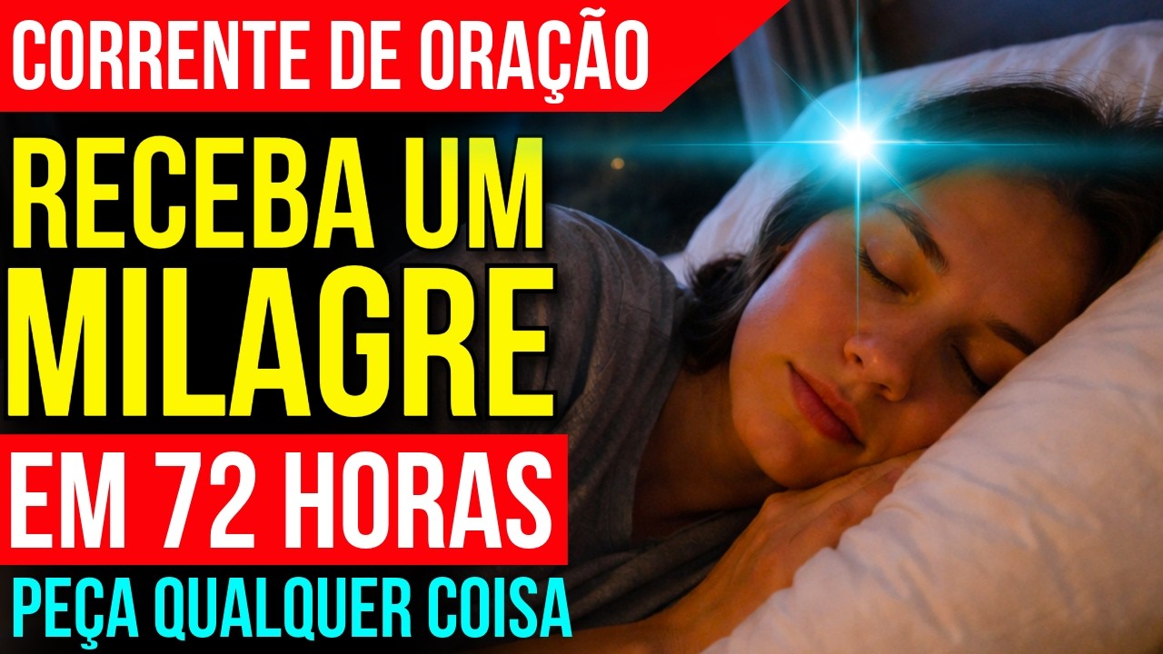 POR 3 NOITES, DURMA COM ESSA CORRENTE DE ORAÇÃO DO MILAGRE | Oração do Impossível para Dormir
