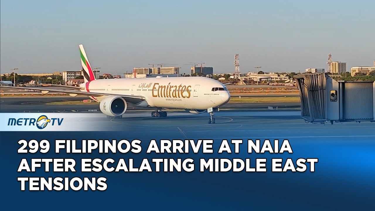 299 Filipinos Repatriated Amid Middle East Tensions Arrive at NAIA