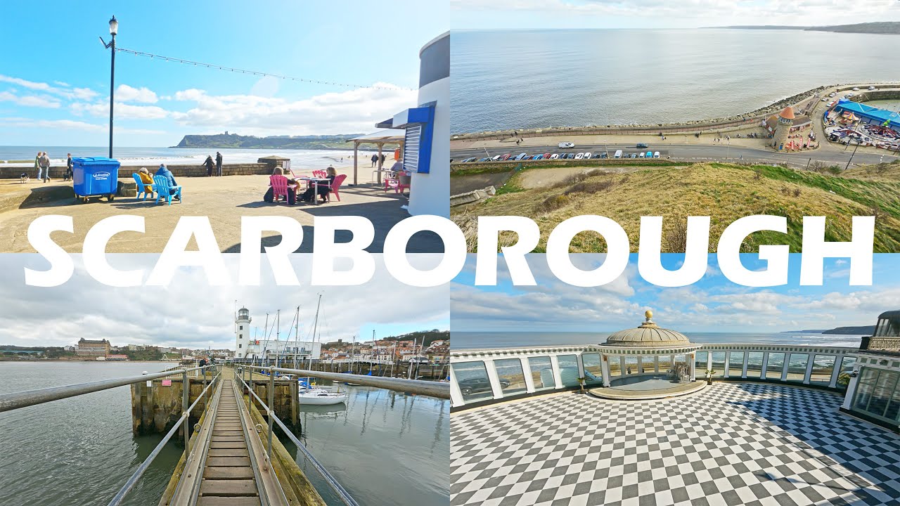 SCARBOROUGH WALK - Scarborough walking tour - Scarborough virtual walk - Sunny Scarborough UK walk