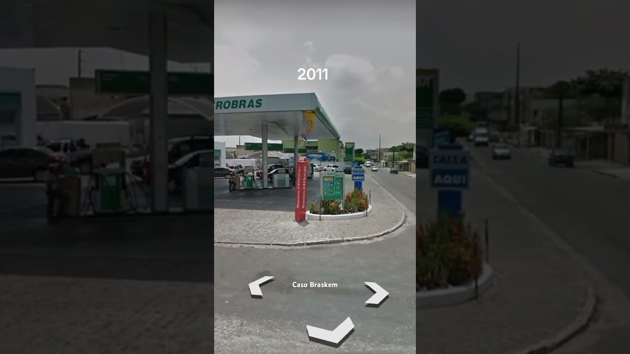 Caso Braskem #braskem #antesdepois #streetview #abandonado #beforeandafter #googleearth #googlemaps