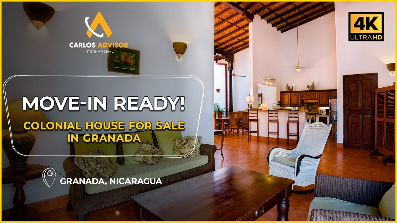 🌟 Move-In Ready! Colonial House for Sale in the Heart of Granada | Nicaragua Real Estate