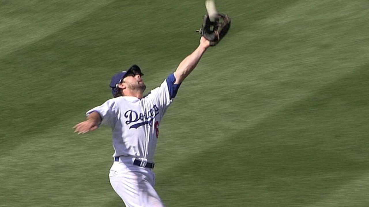 Miles ends the ninth with a tough catch