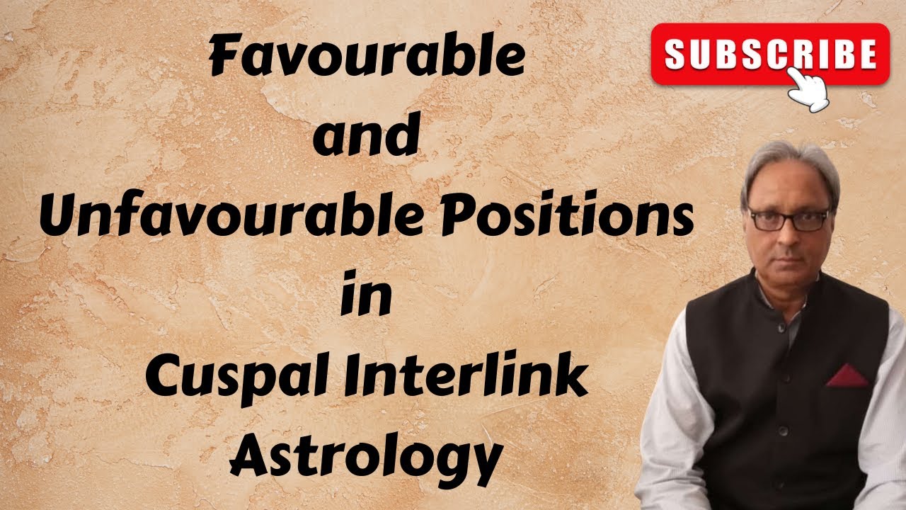 Favourable and Unfavorable Positions - Foundations of Cuspal Interlink Astrology