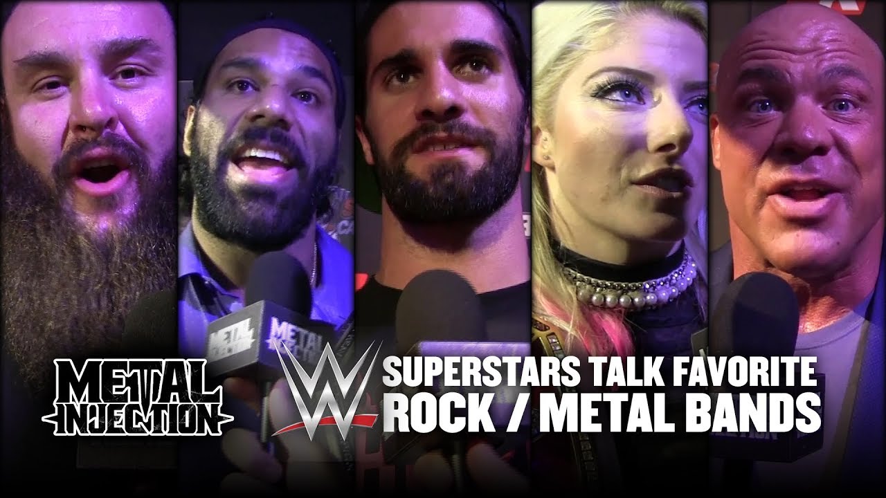 WWE Superstars Reveal Favorite Rock / Metal Bands 2017 | Metal Injection