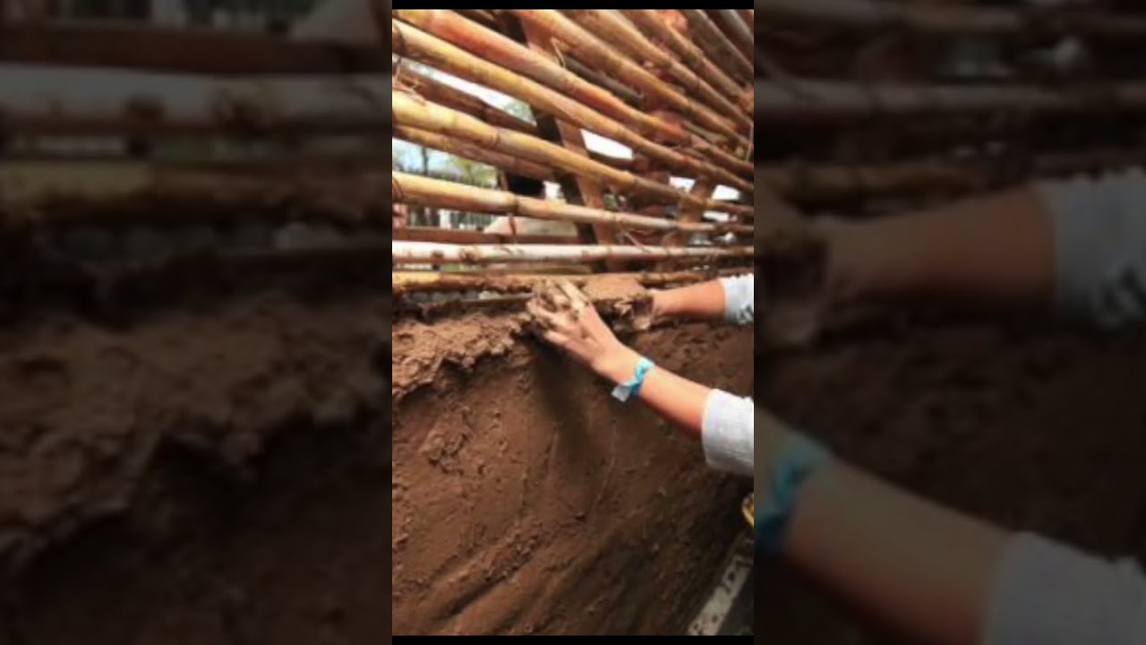 Construcci&oacute;n natural con Bahareque 🏡 #shorts #mexico #bioconstrucci&oacute;n #permaculture #nature