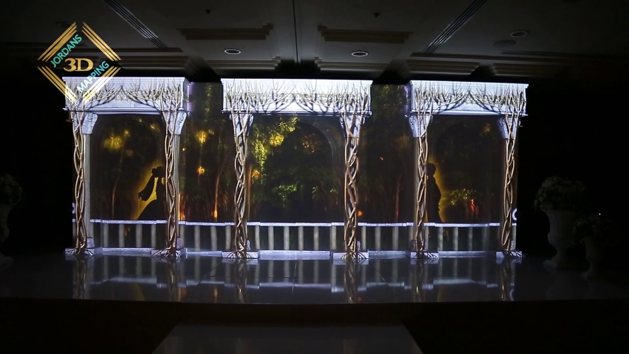 3D Projection Mapping - bridal entrance show