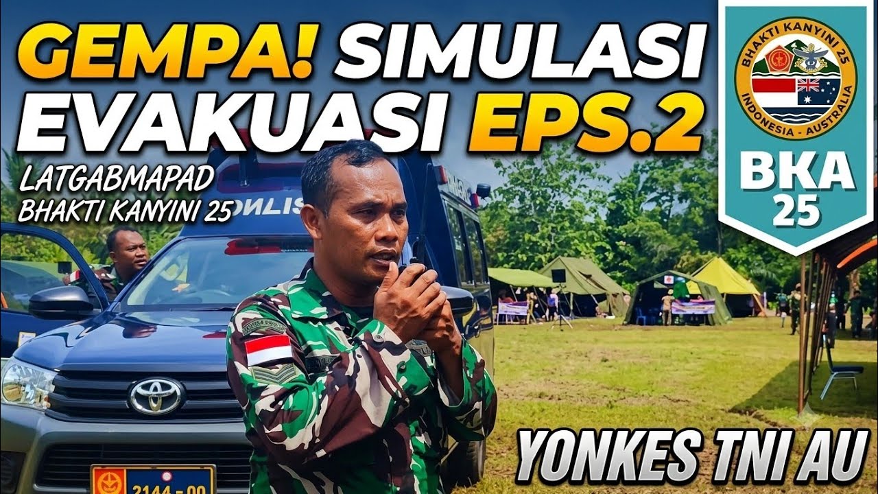 Latgabmapad Bhakti Kanyini 25‼️Simulasi Evakuasi Korban Gempa Eps.2‼️ Yonkes TNI AU  