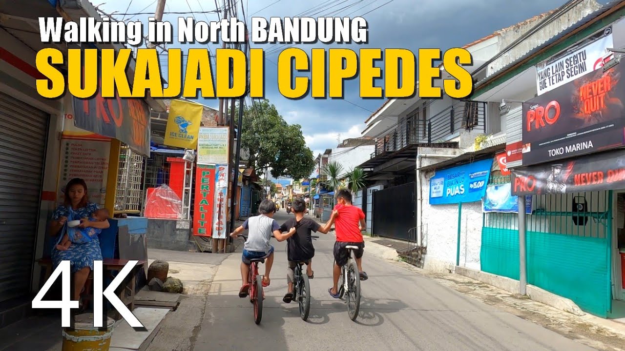 Walking in North BANDUNG Indonesia  | Menjelajahi Kawasan SUKAJADI CIPEDES yang Ramai