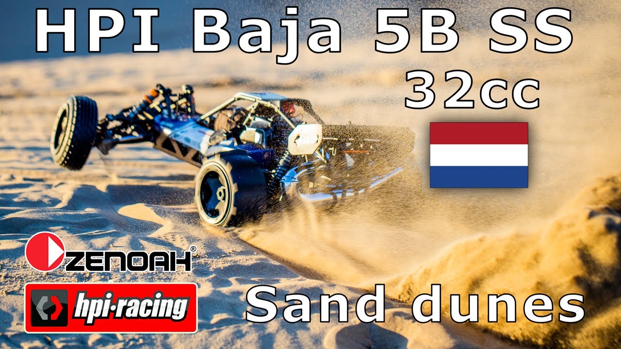 RC HPI Racing -  Baja 5B SS 32cc buggy on the Sand dunes