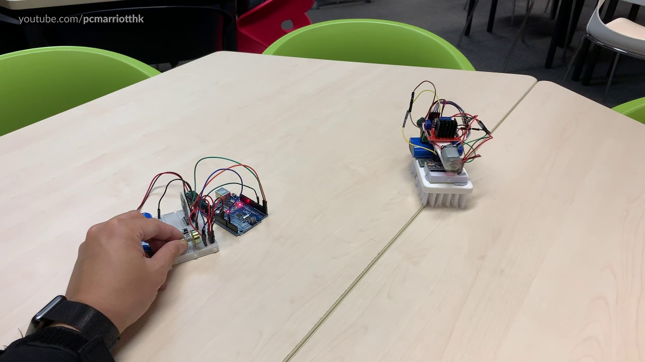 Bristlebot MARK 3 (Remote Control Arduino Vehicle w/HC-05 Modules + B10K Potentiometer)