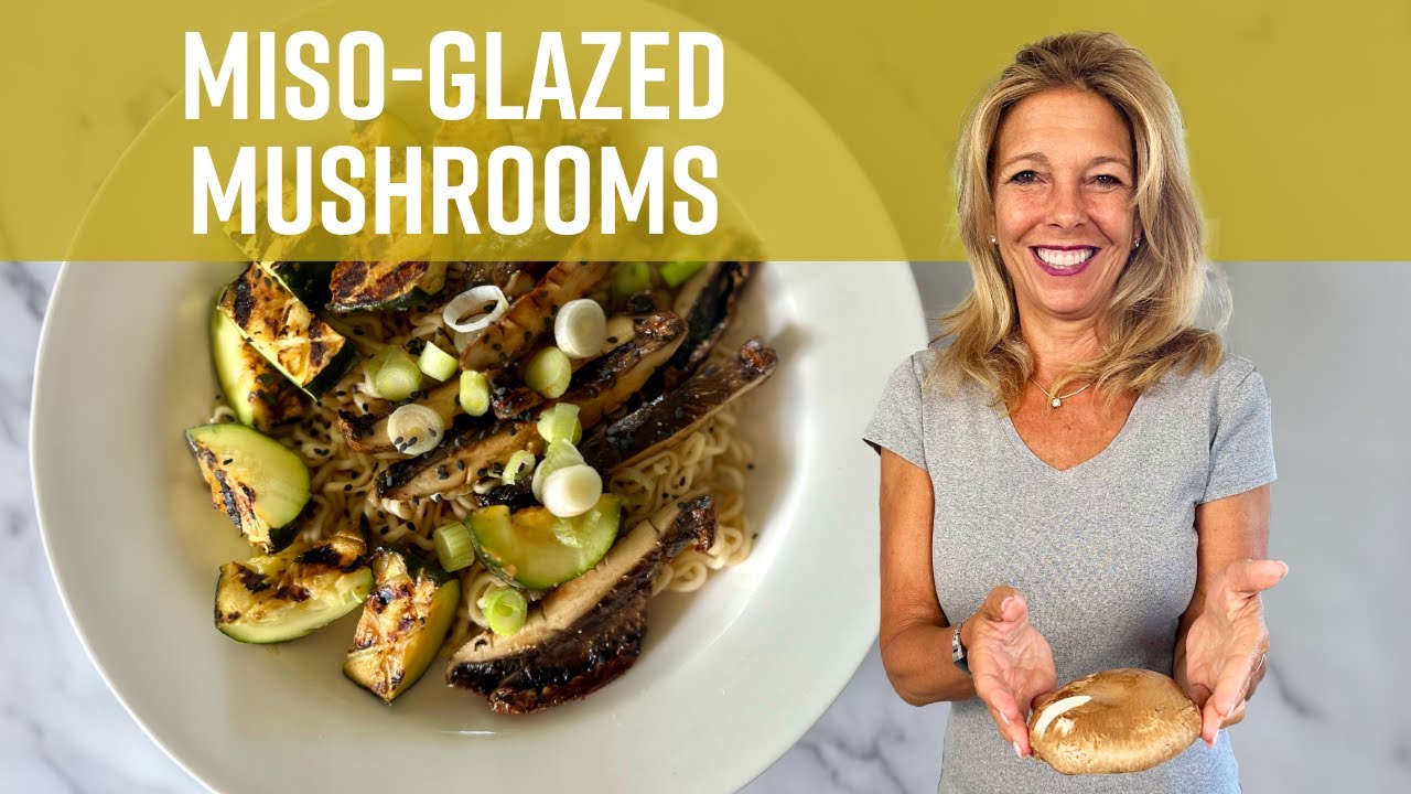 Miso Glazed Mushrooms Recipe | Kathy's Vegan Kitchen