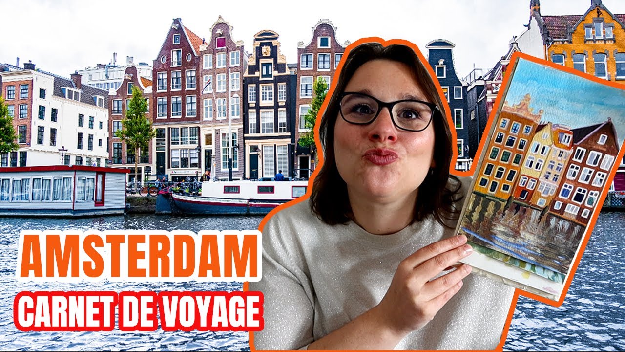 Carnet de Voyage à Amsterdam : Aquarelle et gouache 🖌️ Conseils pour dessiner & peindre en voyage !